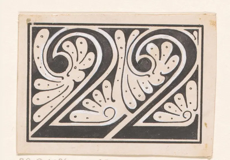 Getal 22 Wall Art by Reinier Willem Petrus de Vries (1874-1953) - High-Resolution Digital Print