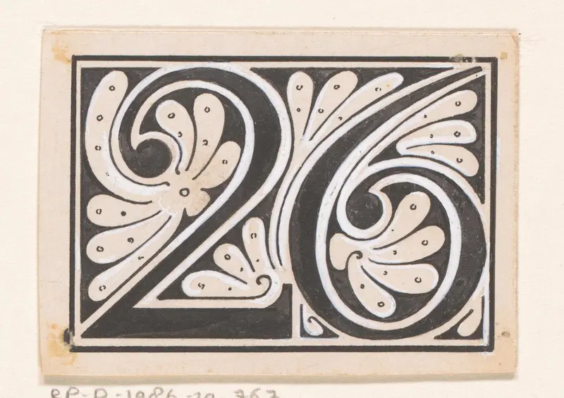 Getal 26 Wall Art by Reinier Willem Petrus de Vries (1874-1953) - High-Resolution Digital Print