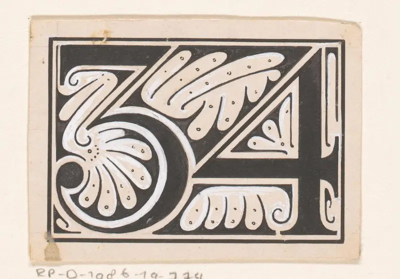 Getal 34 Wall Art by Reinier Willem Petrus de Vries (1874-1953) - High-Resolution Digital Print