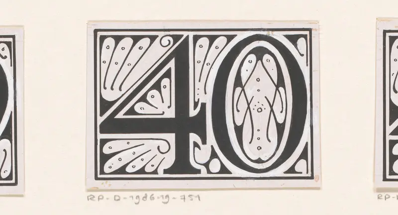 Getal 40 Wall Art by Reinier Willem Petrus de Vries (1874-1953) - High-Resolution Digital Print