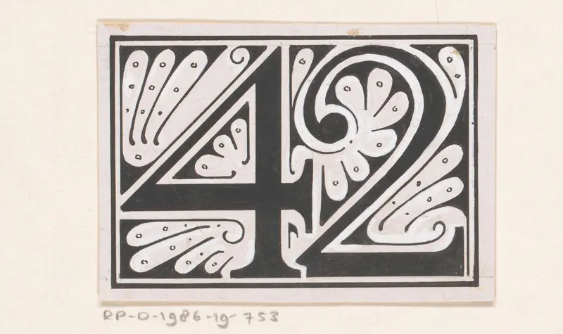 Getal 42 Wall Art by Reinier Willem Petrus de Vries (1874-1953) - High-Resolution Digital Print