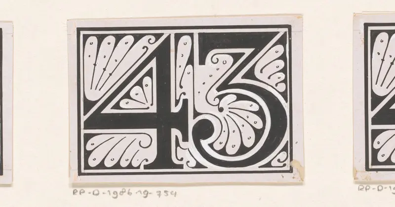 Getal 43 Wall Art by Reinier Willem Petrus de Vries (1874-1953) - High-Resolution Digital Print
