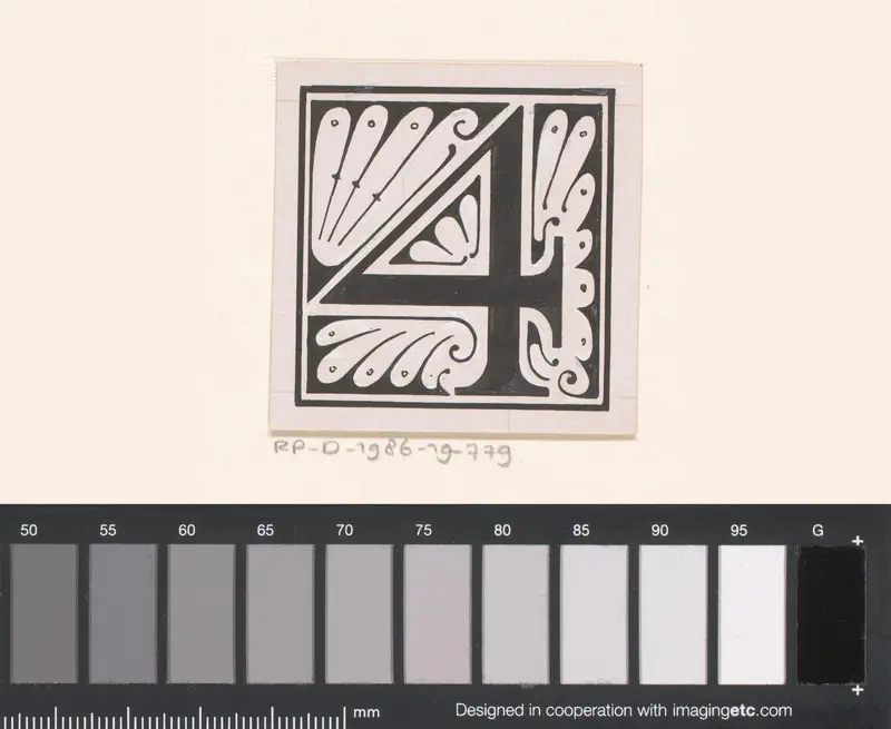 Getal 4 Wall Art by Reinier Willem Petrus de Vries (1874-1953) - High-Resolution Digital Print