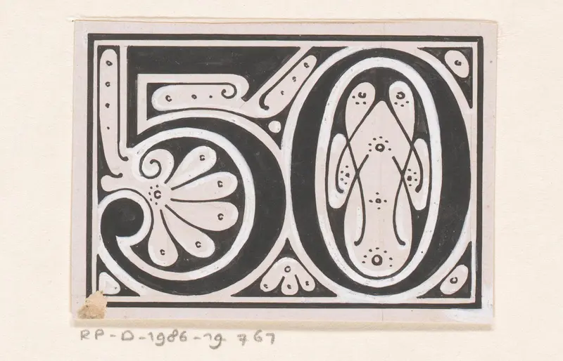 Getal 50 Wall Art by Reinier Willem Petrus de Vries (1874-1953) - High-Resolution Digital Print