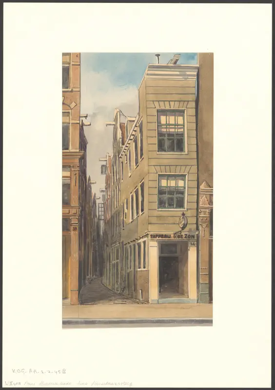 Gevel van de Prins Hendrikkade 38 Wall Art by anonymous - High-Resolution Digital Print