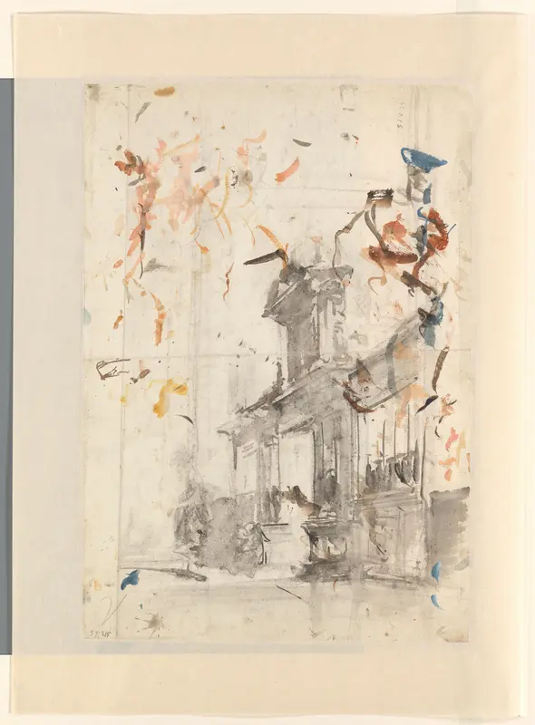 Gevel van een kerk Wall Art by Johannes Bosboom - High-Resolution Digital Print