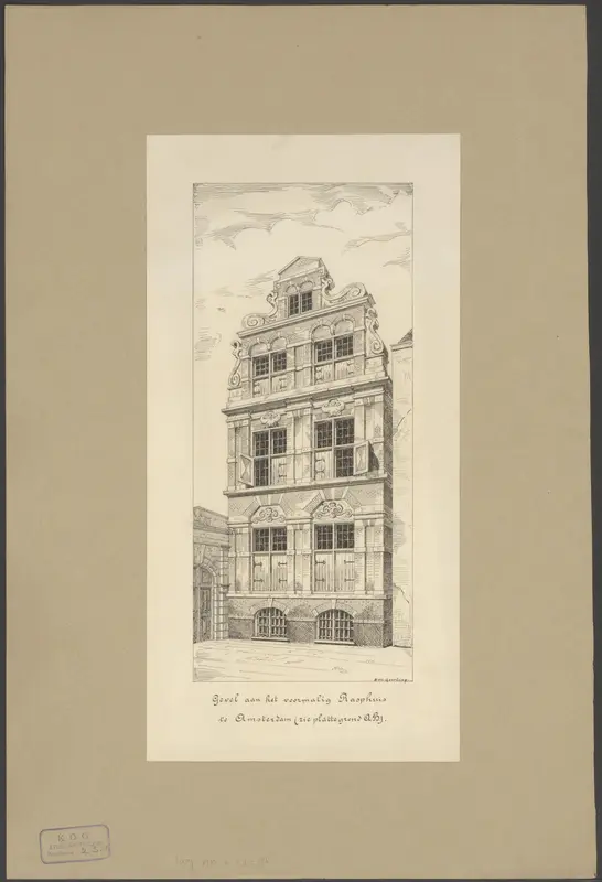 Gevel van het Rasphuis te Amsterdam Wall Art by Unknown - High-Resolution Digital Print