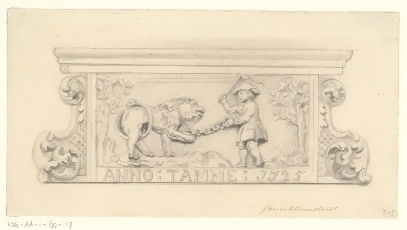 Gevelsteen in de Goudsbloemstraat Wall Art by anonymous - High-Resolution Digital Print