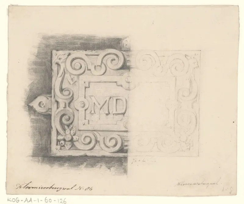Gevelsteen op de Kloveniersburgwal 86 Wall Art by Unknown - High-Resolution Digital Print