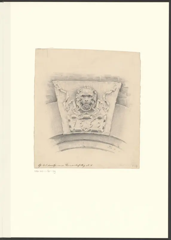 Gevelsteen op het poortje in de Prinsenhofssteeg 5 Wall Art by Unknown - High-Resolution Digital Print