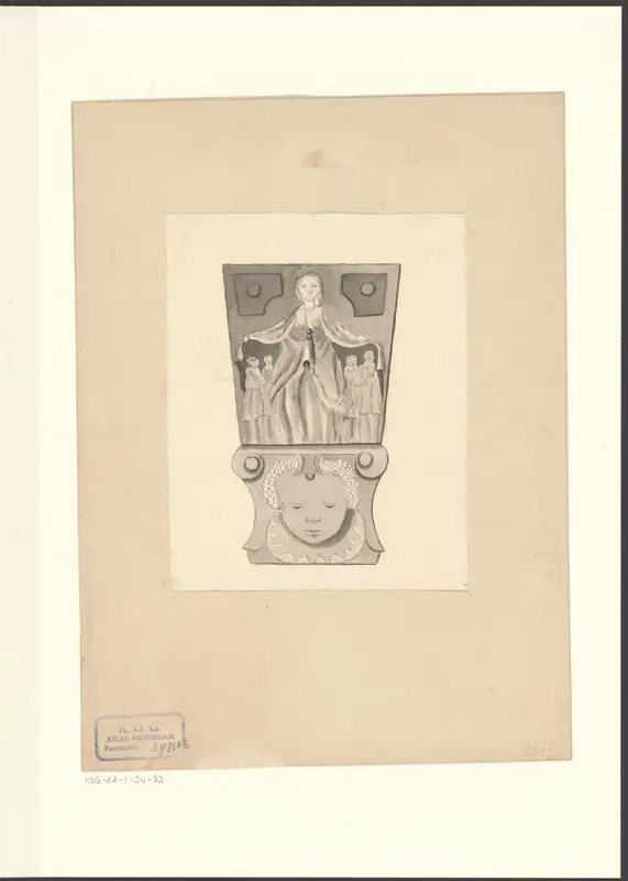 Gevelsteen van het Begijnhof, in de Begijnensteeg Wall Art by anonymous - High-Resolution Digital Print