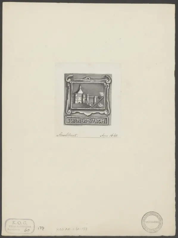 Gevelsteen van Swanenburch Wall Art by anonymous - High-Resolution Digital Print