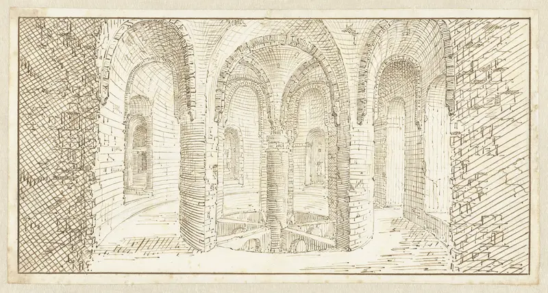 Gewelven in het interieur van een bouwwerk Wall Art by Johan Teyler - High-Resolution Digital Print