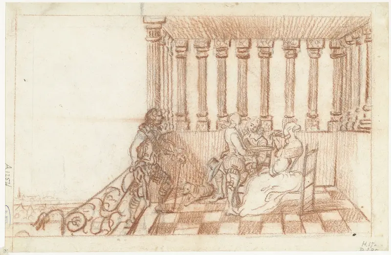 Gezelschap op een terras Wall Art by Gesina ter Borch - High-Resolution Digital Print