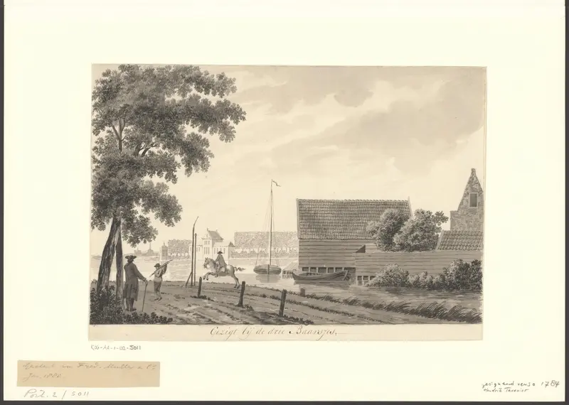 Gezicht bij de Drie Baarsjes Wall Art by Unknown - High-Resolution Digital Print