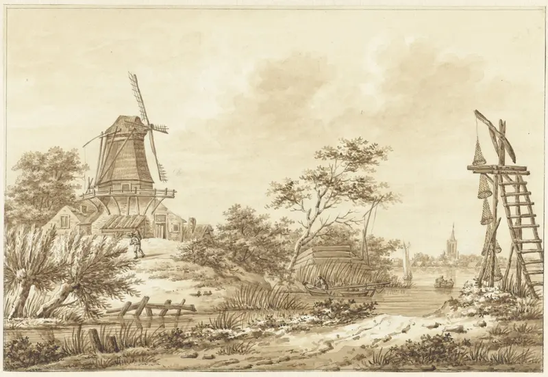 Gezicht bij Zaltbommel Wall Art by Hermanus Numan - High-Resolution Digital Print