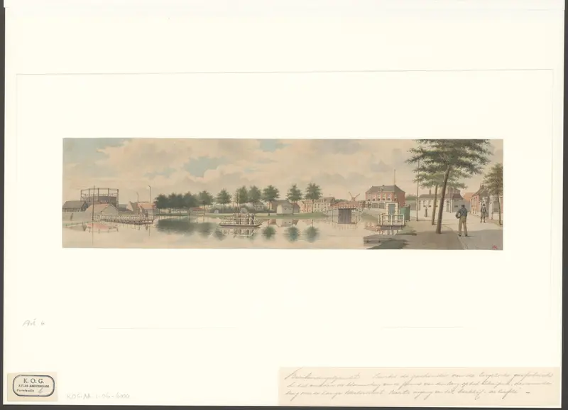 Gezicht het Singel bij de Lange Blekersloot Wall Art by Unknown - High-Resolution Digital Print