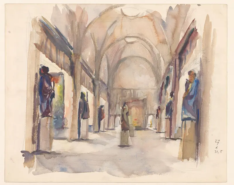 Gezicht in de eregalerij van het Rijksmuseum: Weense tentoonstelling 1947 Wall Art by van Lynden - High-Resolution Digital Print