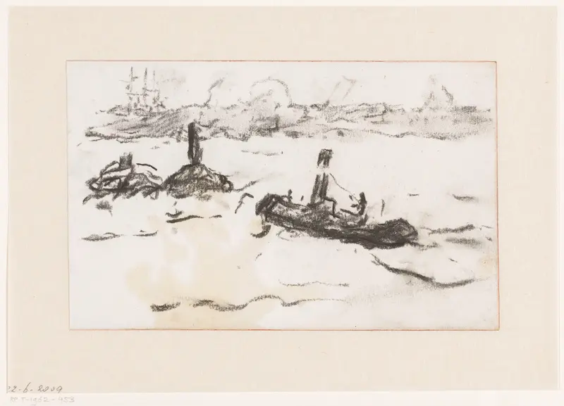 Gezicht in de haven van Hamburg Wall Art by Carel Nicolaas Storm van 's-Gravesande - High-Resolution Digital Print