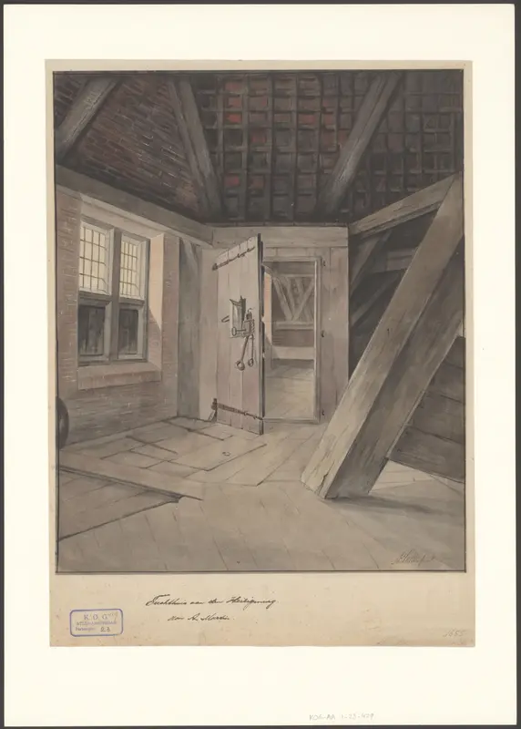Gezicht in de zolder van het Tuchthuis aan de Heiligeweg Wall Art by Unknown - High-Resolution Digital Print