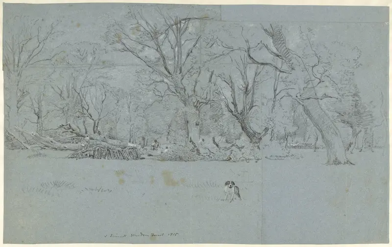 Gezicht in het bos te Windsor Wall Art by John Linnell (II) - High-Resolution Digital Print