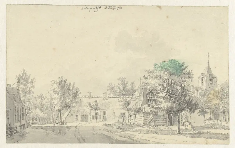 Gezicht in het dorp Odijk Wall Art by Jan de Beijer - High-Resolution Digital Print
