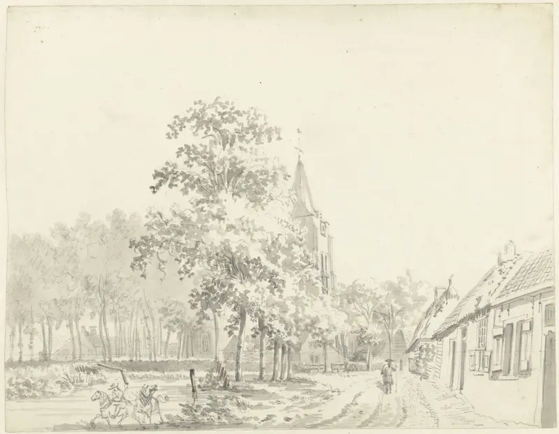 Gezicht in het dorp Waarde, op Zuid-Beveland Wall Art by anonymous - High-Resolution Digital Print
