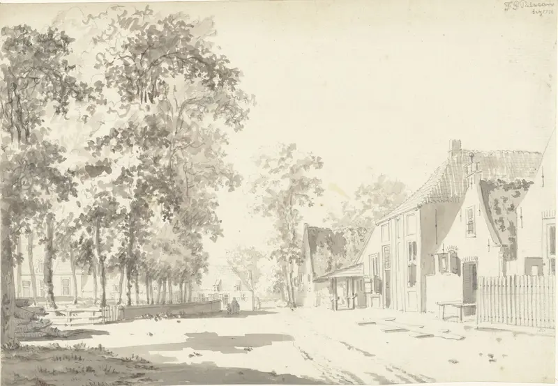 Gezicht in het dorpje Gapinge op Walcheren Wall Art by F.G. Palsean - High-Resolution Digital Print