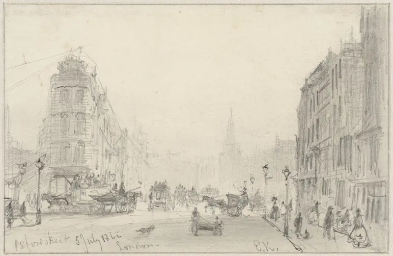 Gezicht in Oxfordstreet Wall Art by Unknown - High-Resolution Digital Print