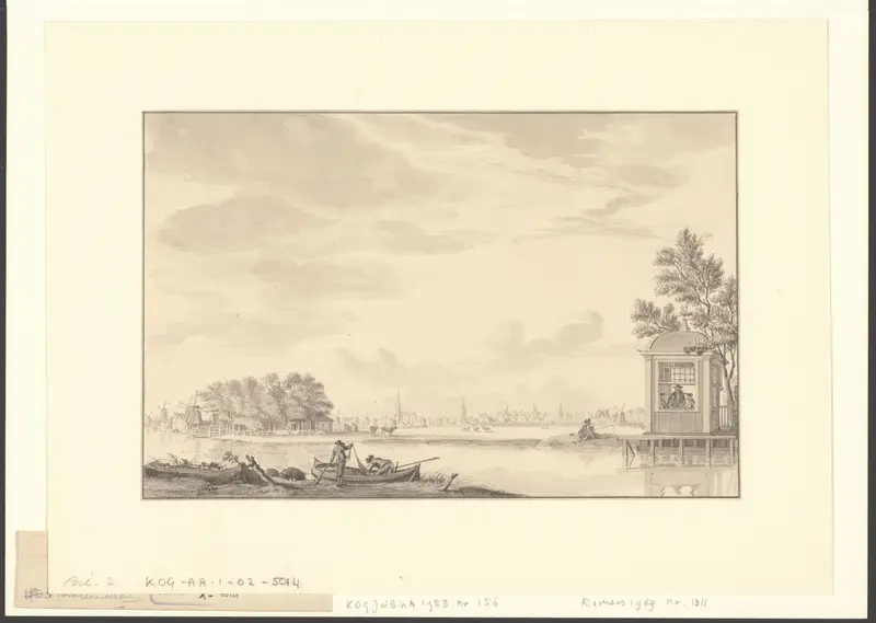 Gezicht naar de Rasphuismolen aan de Kostverloren Wetering Wall Art by Unknown - High-Resolution Digital Print
