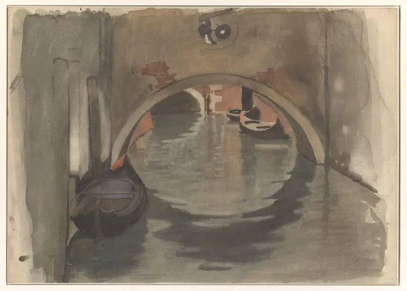 Gezicht onder een boogbrug te Venetië Wall Art by Willem Witsen - High-Resolution Digital Print