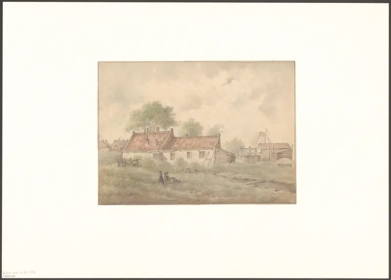 Gezicht op achterzijde van de tweede Vinkenbuurt Wall Art by Unknown - High-Resolution Digital Print