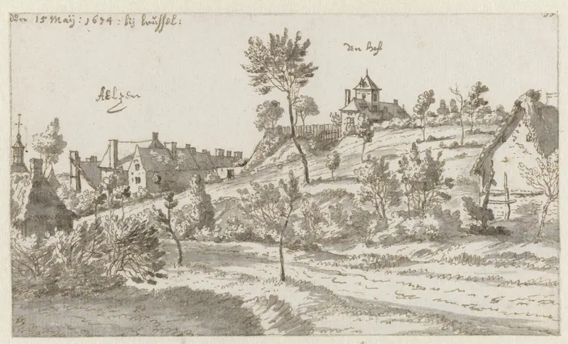Gezicht op Aelzen (Alsemberg?) Wall Art by Unknown - High-Resolution Digital Print