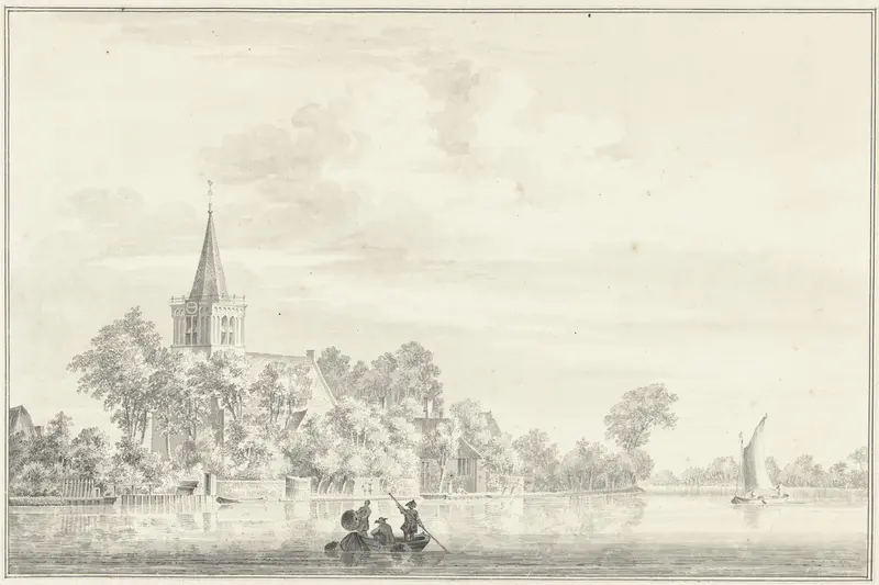 Gezicht op Alblasserdam Wall Art by Paulus van Liender - High-Resolution Digital Print