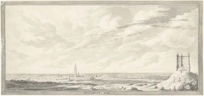 Gezicht op Amersfoort Wall Art by Abraham de Haen (II) - High-Resolution Digital Print