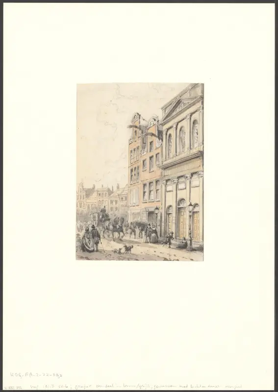 Gezicht op Amstelstraat 1-5 Wall Art by Willem Hekking jr. - High-Resolution Digital Print