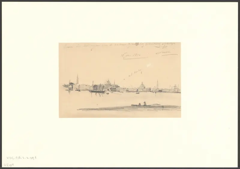 Gezicht op Amsterdam vanaf Volewijk Wall Art by anonymous - High-Resolution Digital Print