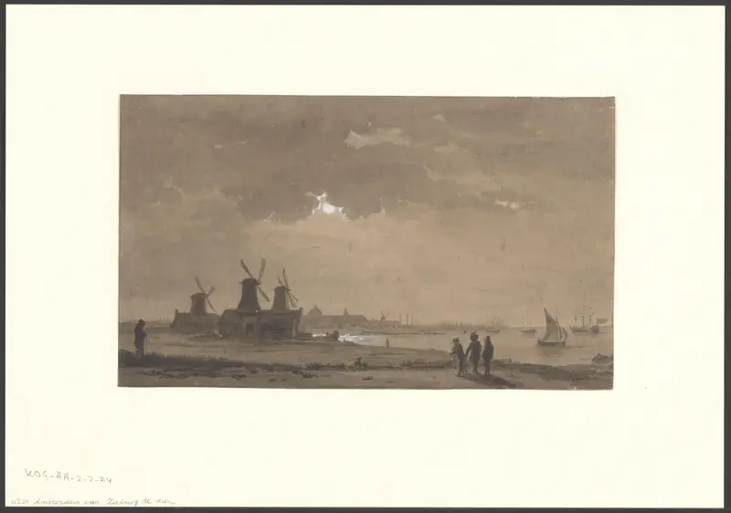 Gezicht op Amsterdam vanaf Zeeburg Wall Art by Unknown - High-Resolution Digital Print