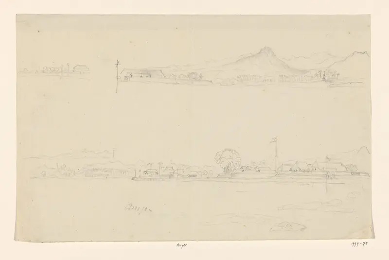Gezicht op Anyer Wall Art by Adrianus Johannes Bik - High-Resolution Digital Print