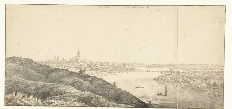 Gezicht op Arnhem Wall Art by Laurens Vincentsz. van der Vinne - High-Resolution Digital Print