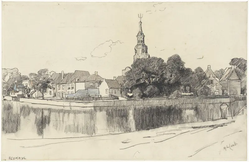 Gezicht op Blokzijl Wall Art by Adolf le Comte - High-Resolution Digital Print
