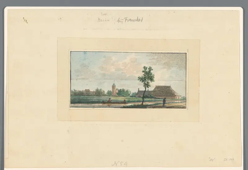 Gezicht op Boer, bij Franeker Wall Art by anonymous - High-Resolution Digital Print