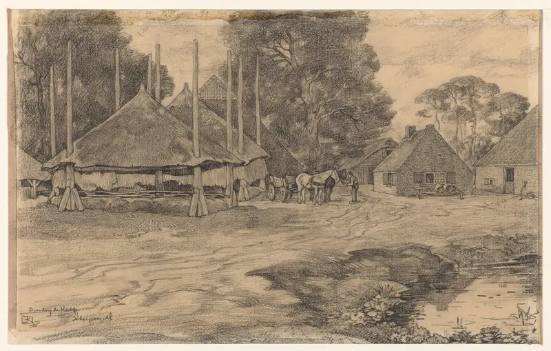 Gezicht op boerderij De Hasp te Scherpenzeel Wall Art by Edzard Koning - High-Resolution Digital Print