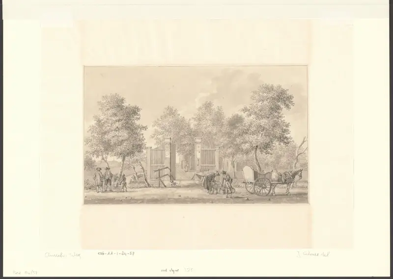 Gezicht op boerderij Overveld aan de Amstelveenseweg Wall Art by Unknown - High-Resolution Digital Print