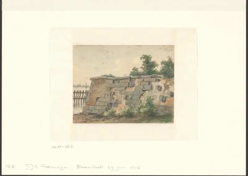 Gezicht op bolwerk Het Blauwhoofd Wall Art by Unknown - High-Resolution Digital Print