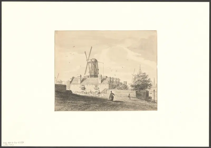 Gezicht op bolwerk Sloterdijk Wall Art by Unknown - High-Resolution Digital Print