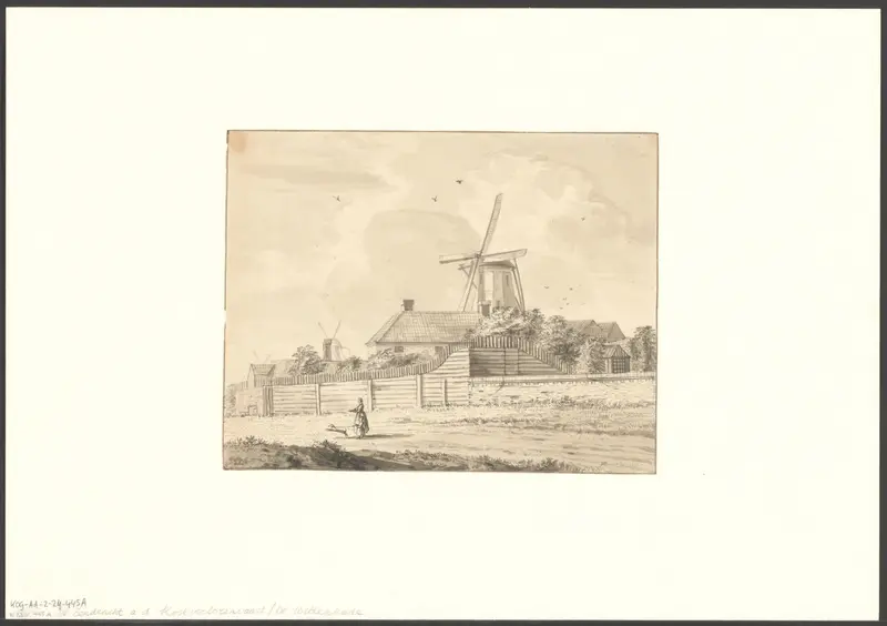 Gezicht op bolwerk Slotermeer Wall Art by Unknown - High-Resolution Digital Print