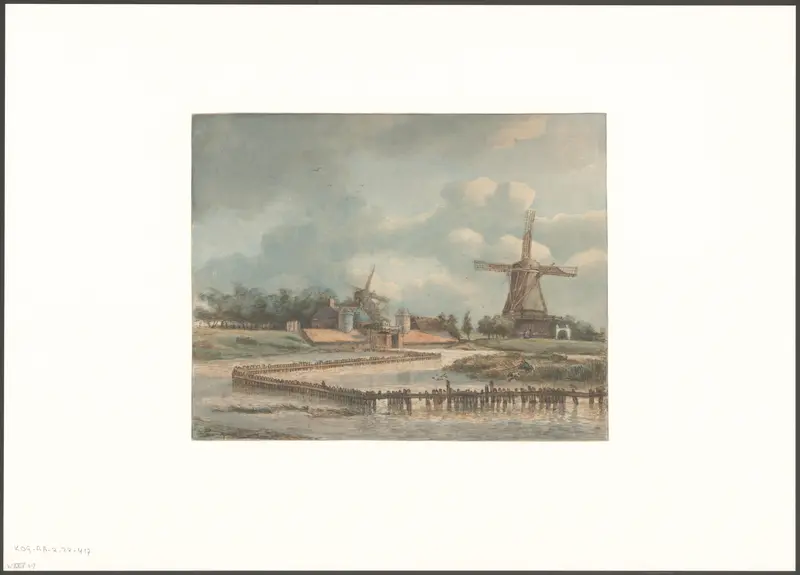 Gezicht op bolwerk Westerbeer Wall Art by Unknown - High-Resolution Digital Print
