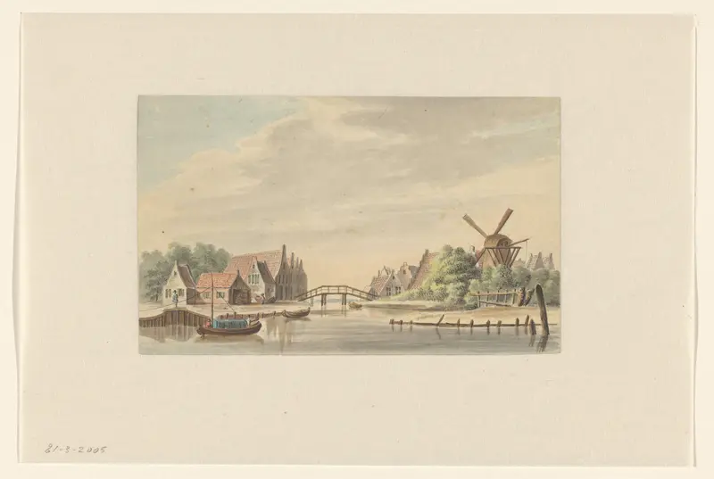 Gezicht op Bruijsterburen te Dongraaf Wall Art by Unknown - High-Resolution Digital Print