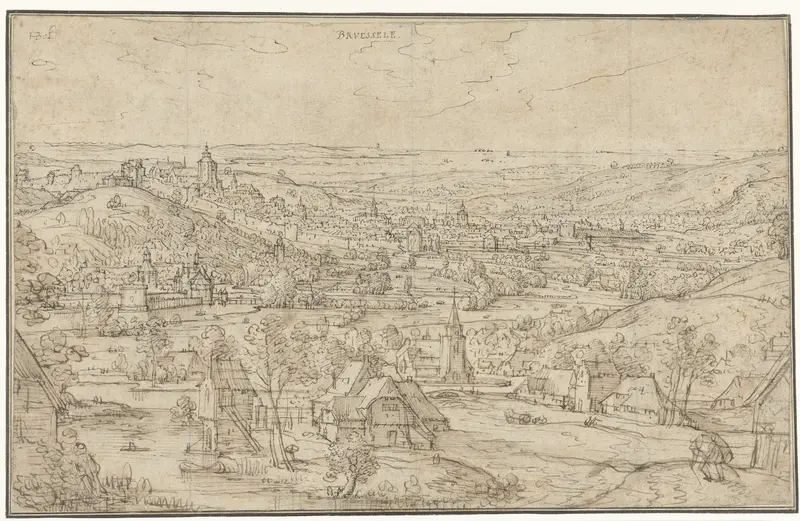 Gezicht op Brussel Wall Art by Hans Bol - High-Resolution Digital Print
